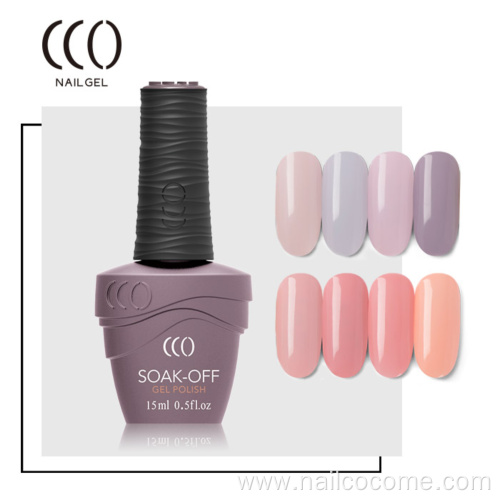 CCO Soak Off Uv Gel Nail Polish Wholesale Cheap 12 Colors UV/LED Lamp Easily Soak 15ml 3-10days 300 Pcs 1month 50-70g